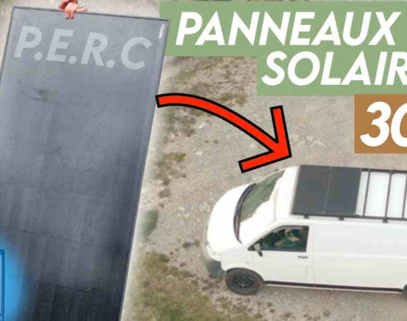 installation panneau solaires sur van aménagé mppt