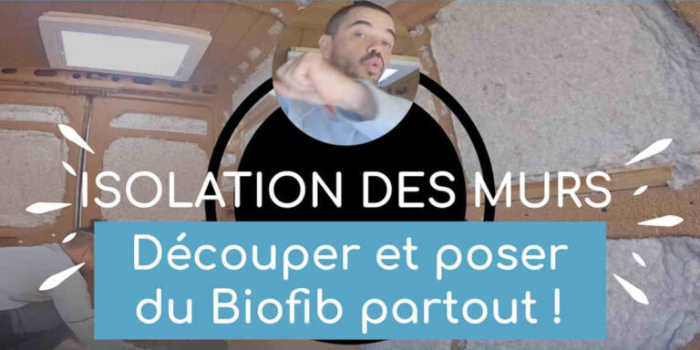 isoler un fourgon avec du biofib chanvre nomadezone