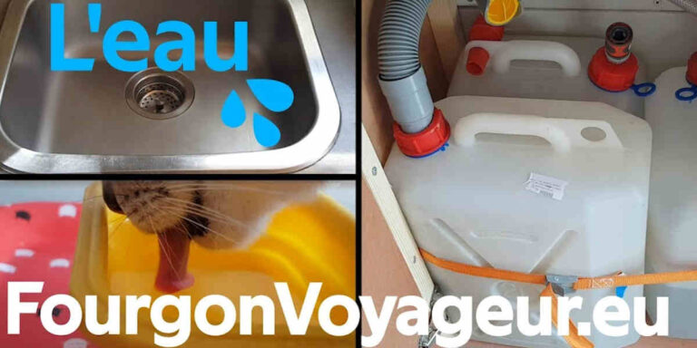 systeme d'eau pour van sans électricité nomadezone